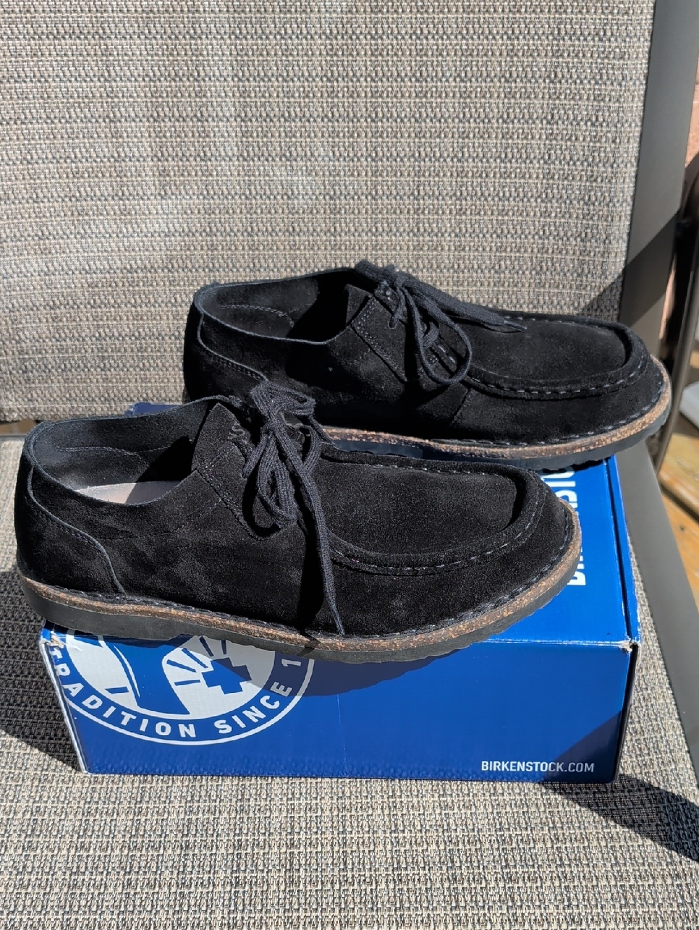 Birkenstock "Pasadena Men III" Black Suede Loafers (42) Ladies 11/Men's 9. EUC - Picture 11 of 11